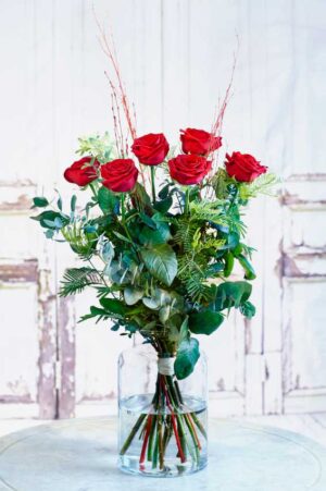 Ramos de 6 rosas rojas para San Valentín