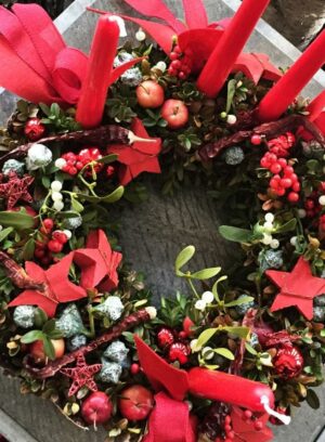 Taller Navidad CORONA DE ADVIENTO